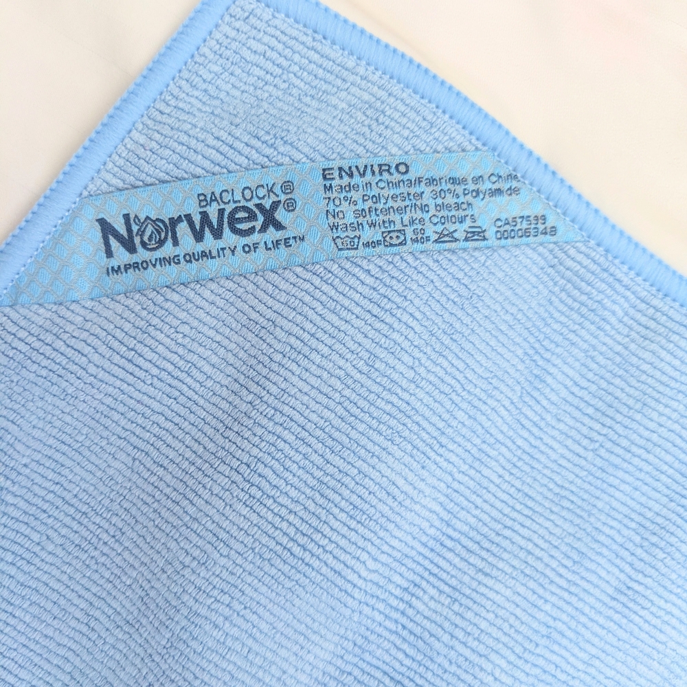 Norwex Light Blue Enviro Cloth with BacLock